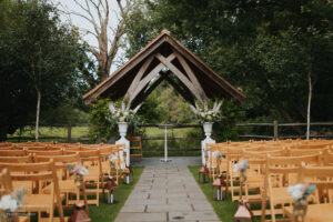 Outdoor ceremony Millbridge Court