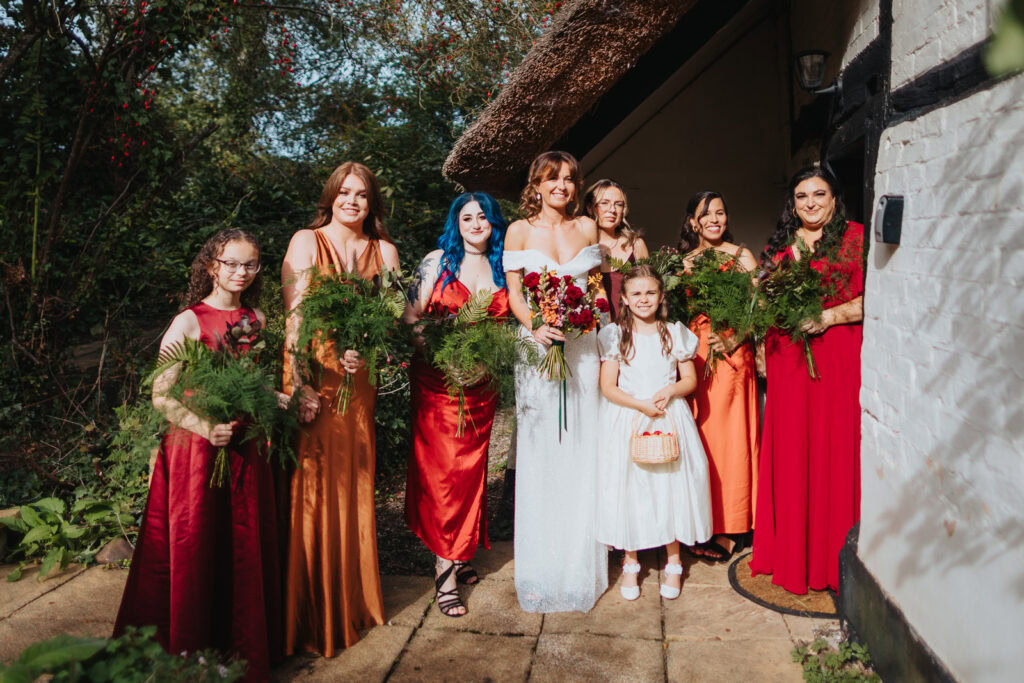 Prestwold Hall bridal party