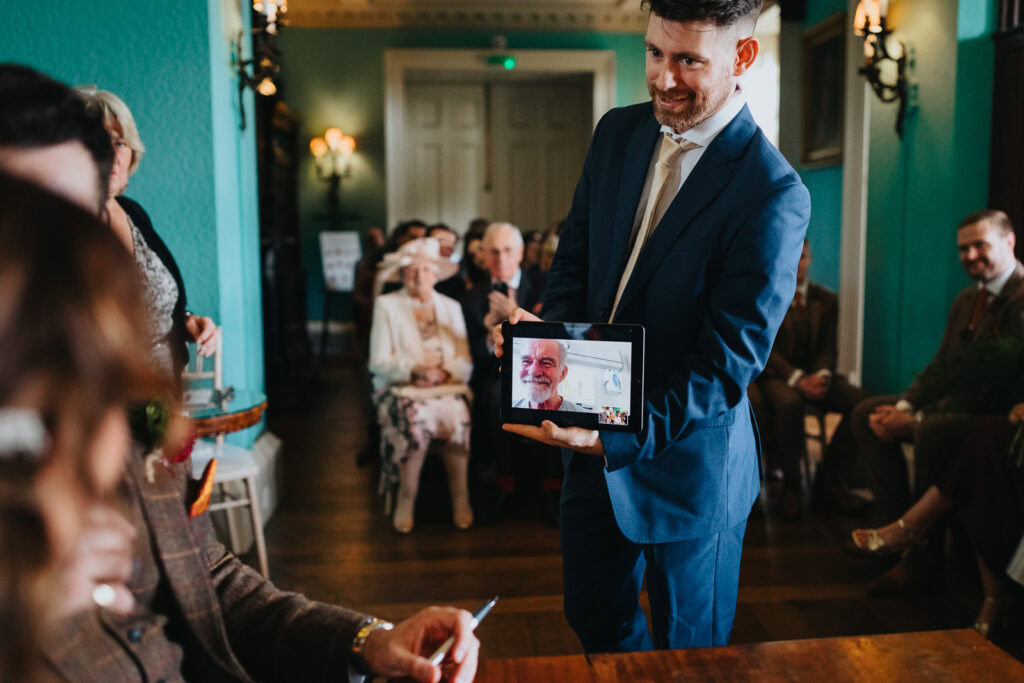 Prestwold Hall wedding absent father of the bride