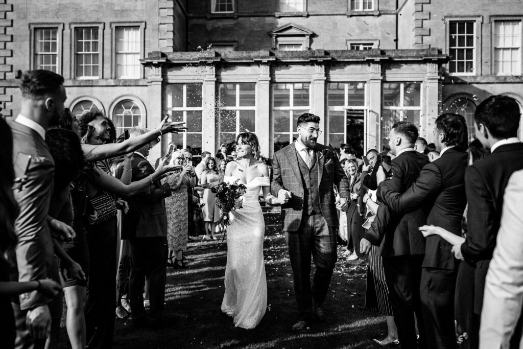 Prestwold Hall wedding couple