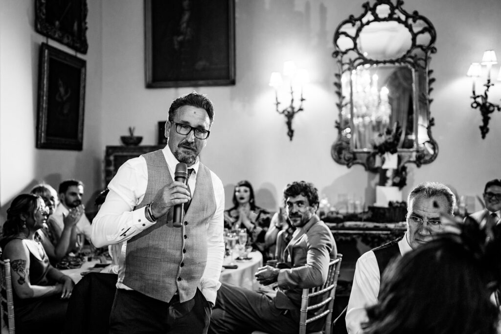 Wedding speeches at Prestwold Hall