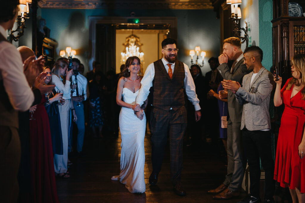 Prestwold Hall evening party entrance